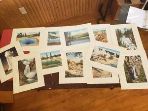 lot 15 image: Set of Yellowstone Prints