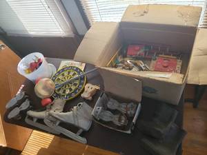 lot 53 image: Table Full of Old Toys
