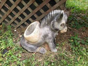 lot 109 image: Concrete Outdoor Donkey Planter