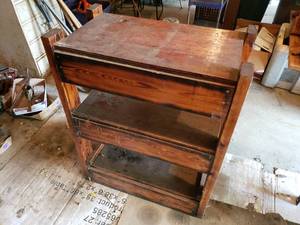lot 179 image: Wood Shelving Unit