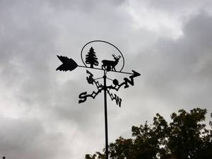 lot 239 image: Weather Vane with Deer and Tree