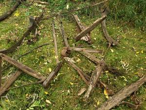 lot 242 image: Parts and Pieces of a Vintage Sleigh