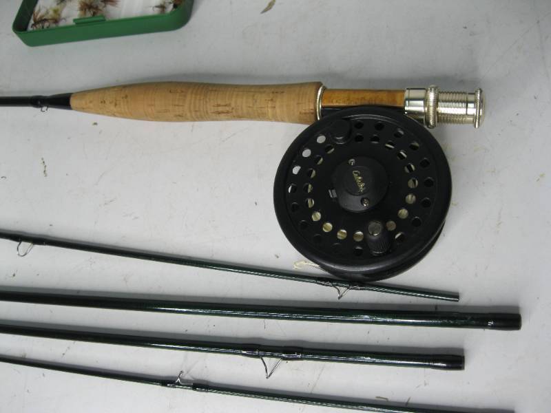 Cabela's Fly-Fishing Reel & Rod with case, Primo Grill, Budwiser, Schlitz,  Decoys, Fishing, Deer Blind,Bow, Welder, Cycle Chuck #982