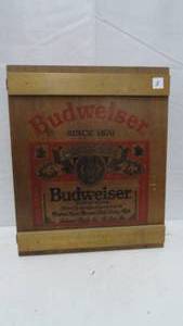 Wooden Budweiser Storage Cabinet
