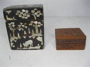 2 Vintage Storage Boxes
