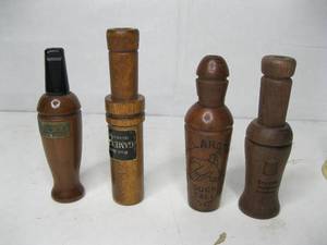 4 - Vintage Duck  Crow Calls