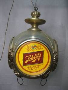 Large Schlitz Globe with Clock