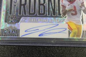 lot 1 image: 2023 Leaf Metal 1st Round Jordan Addison Autograph Rookie Card 24  Only 4 Exist