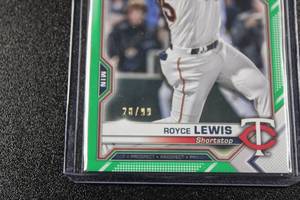 lot 12 image: 2021 Bowman Prospect Green Royce Lewis #BP-63 2899  Only 99 Exist