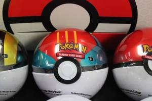 lot 42 image: Pokemon Pokeball Factory Sealed Case  6 Sealed Pokeball - 3 Packs Per Pokeball