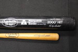 lot 49 image: Kirby Puckett SGA 2000 Hit Full Size Bat & Mini Bat Lot