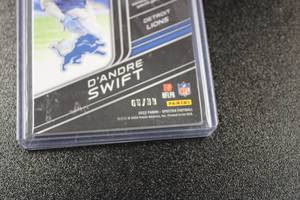 lot 74 image: 2022 Spectra Sunday Spectacle Jersey Relic DAndre Swift #SS-DSW 6699  Only 99 Exist