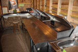 lot 956 image: Commercial NFS Stainless Steel Prep CounterCooler