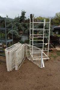 lot 1083 image: Wheeled Shelving Unit 6-shelf