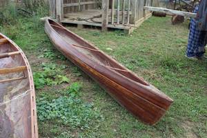 lot 1149 image: 188 Handmade Wood Strip Canoe