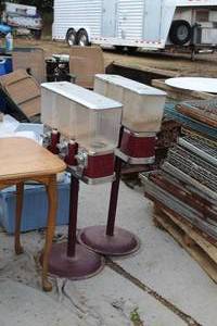 lot 1178 image: Lot of (2) Matching Gumball Machines 3-head