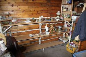 lot 1191 image: Birch FramePine Shelf Shelving Unit 4-shelf