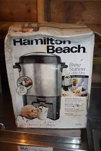 lot 1194 image: Hamilton Beach Brew Station 40-cup Coffee Maker (New in Box)