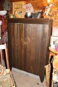 lot 1912 image: Vintage Pantry Cabinet 2-door