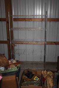 lot 1916 image: NFS Stainless Steel Wire Shelving Unit 5-tier