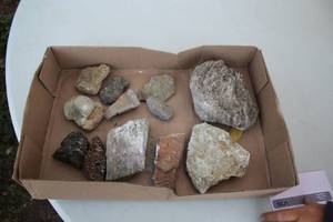 lot 1974 image: Lot of (12) Rocks, Fossils, Stones