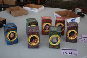 lot 1984 image: Lord of the Rings Glass Goblet Set 7-piece (New in Box)