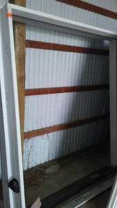 lot 4 image: Double French Door Frame and Molding.