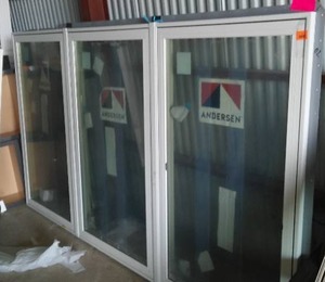 lot 87 image: Andersen Triple mulled Casement Window.