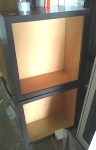 lot 88 image: Open Wood Cabinets. -2.  24 x 24 x 12.