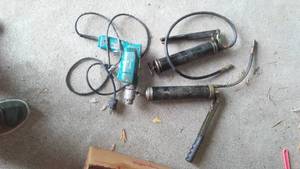 lot 219 image: Makita Drill and Grease Guns