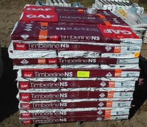 lot 116 image: GAF Timberline Natural Shadow Shingles (60 Bundles). Charcoal Color.