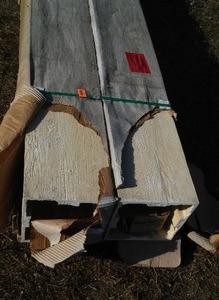 lot 144 image: Resin Pillars. 12 X 12 X  12 Feet Long.
