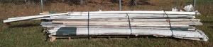 lot 162 image: Metal Soffit, Wood 2 X 6 Wood Trim, F Channel And More.