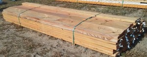 lot 178 image: Copper Azole Pressure Treated Wood. 2 x 6s-12 feet long, 2 x 8s-12 feet long.