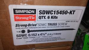 lot 251 image: Simpson Strong Drive Truss Screw (6 Kits).