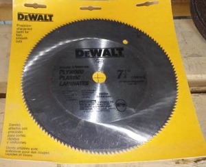 lot 262 image: DeWalt Circular Saw Blade 7 14.
