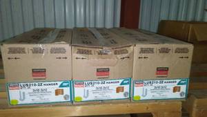 lot 291 image: Simpson Joist Hangers 3 boxes