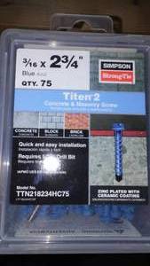 lot 407 image: Simpson Titen 2 Concrete and Masonry Screws (3).
