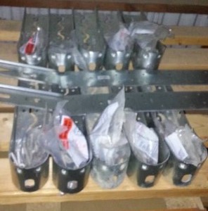 lot 417 image: Hanger (19) and Hardware and more.
