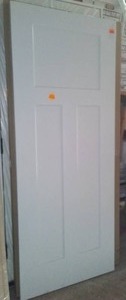 lot 485 image: White Slab Door 32 In.