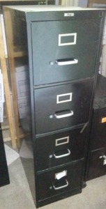 lot 495 image: File Cabinet 4 Drawer. Filex, 25in. X 15in.Wx 52in T.