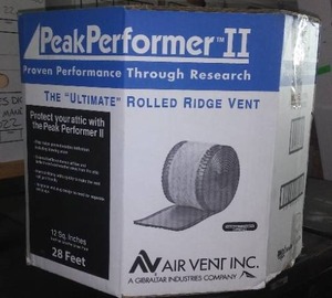 lot 500 image: Peak Performer II Rolled Ridge Vent.