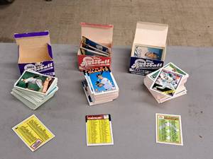 Lot of (3 Boxes) Topps Baseball Collectors Cards - 198519861988 Traded Series