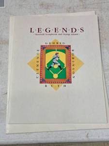 L-E-G-E-N-D-S Baseball Scrapbook and Stamp Album