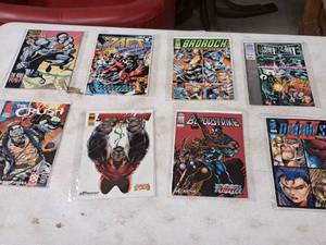 Lot of (8) Image Comic Books - The Crush, Bloodstrike, Deathmate, Badroch, Pact, Youngblood, Doom and more