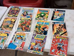 Lot of (12) DC Comic Books - Vigilante, Justice League, New Gods, Cobra, Hawkworld, Plastic Man, Wasteland, Kamandi, Sgt. Rock