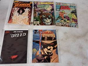 Lot of (5) Comic Books - Breed, The Epsilon, Ghost Manor, Ghostly Tales, Terror