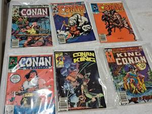 Lot of (6) Marvel Comic Books - Conan the Barbarian