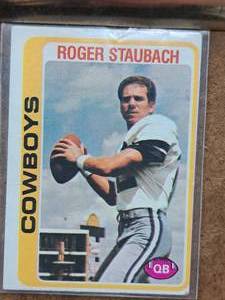 1978 Roger Staubach #12 Cowboys QB Topps Football Collectors Card (in a sleeve)