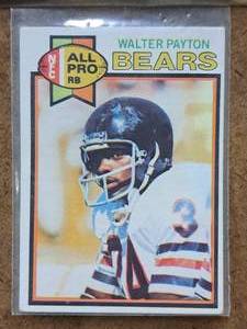 1979 Walter Payton #34 Bears RB Topps Football Collectors Card (in a sleeve)